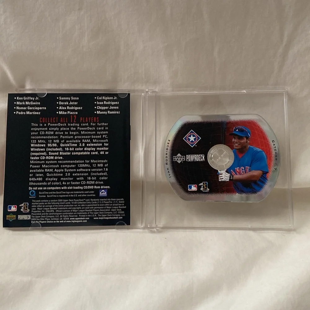 2000 Upper Deck PowerDeck #9 Ivan Rodriguez Rangers (MISC14)